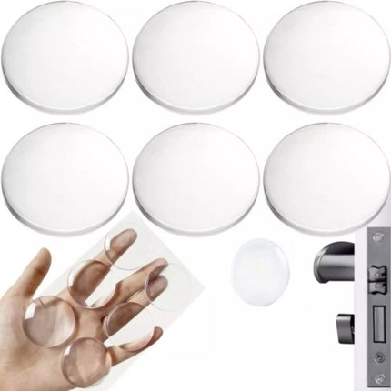 Ruhhy Transparente Silikon-Türstopper – 6 Stück