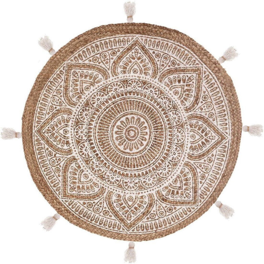 Tapis Atmosphera en jute rond ROSALIE