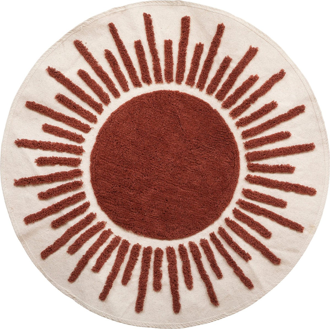 Atmosphera Tapis Alia - Diamètre 90 cm - Motif touffeté - Rond