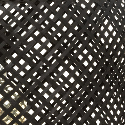 Hängeleuchte Geflochtenes Bambus – Beleuchtung – Rattan – Ø40 cm – Schwarz