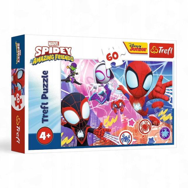 Trefl Spidey Puzzle 60 Teile - Heldenhaftes Abenteuer