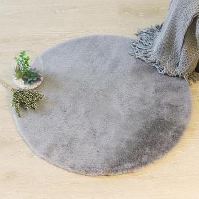 Atmosphera | Teppich | Grau | Rund | 80x80cm | Extra weich