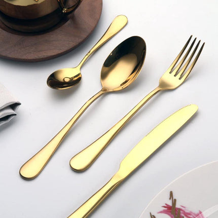 Goldfarbenes Besteckset 24-teilig - Besteck für 6 Personen