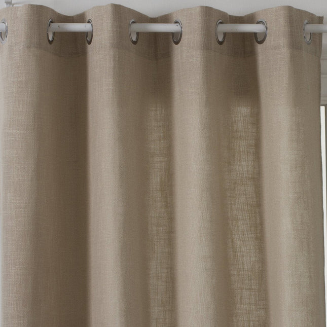Atmosphera Clem Gordijn 140x260cm - Gordijnen kant en klaar met haakjes ringen - Linnen