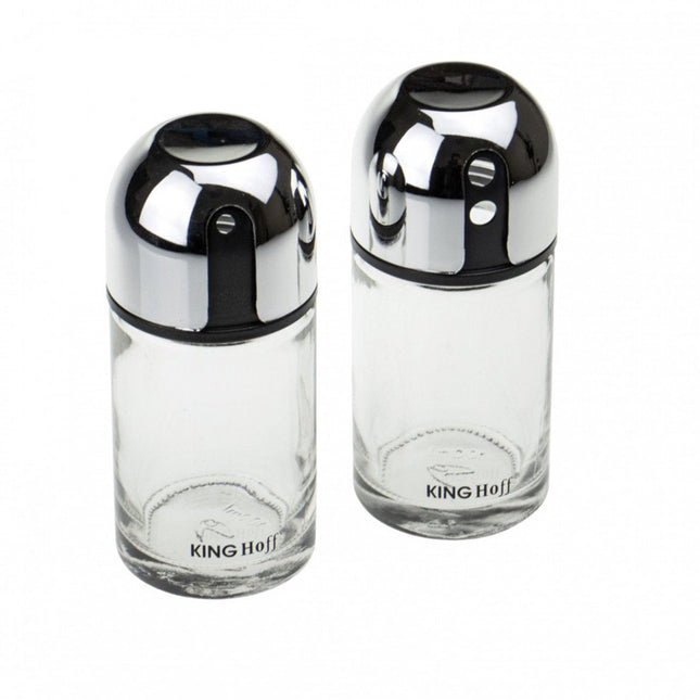 Zout- en Peperstel – 100 ml – Glazen Strooiers met Verstelbare Dop
