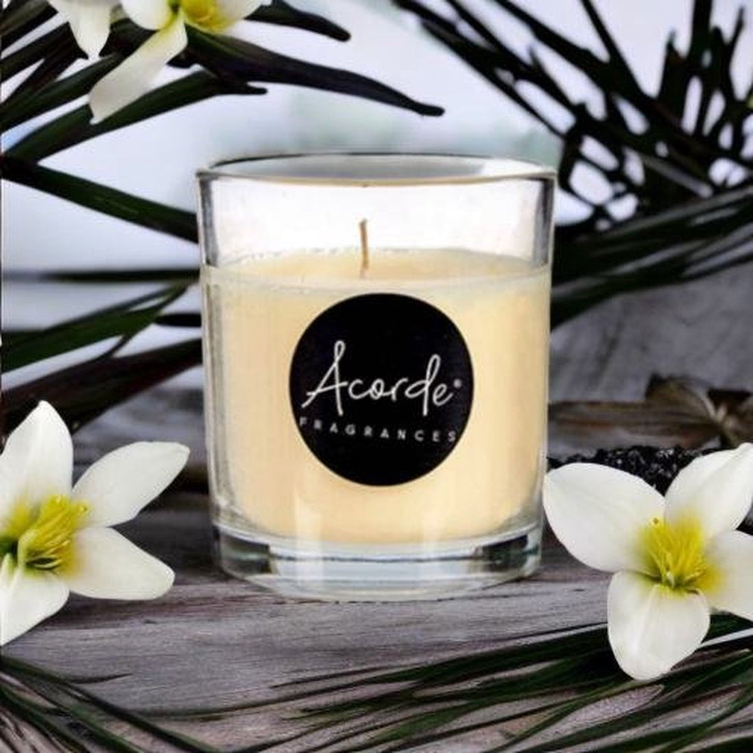 Acorde - Bougie parfumée Vanille - Bougie parfumée cadeau 30 heures de combustion