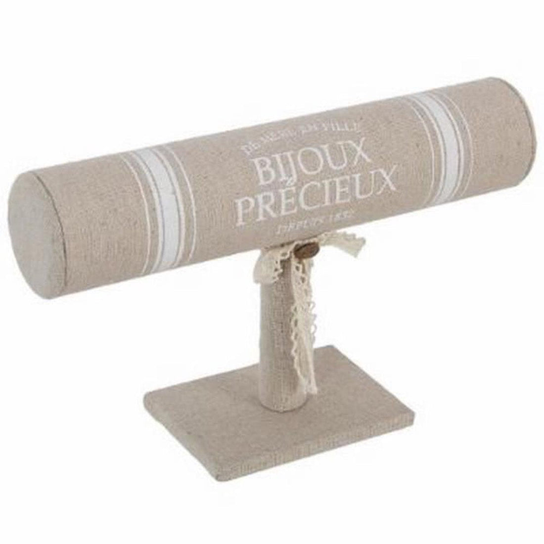 Atmosphera sieradenhouder voor horloges en armbanden – zwarte stof, Ø 5 cm
