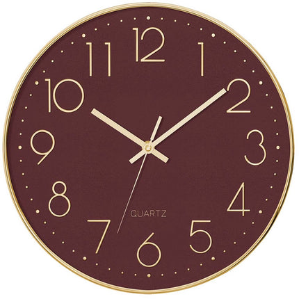 Wanduhr Ø 30 cm Astin Rot