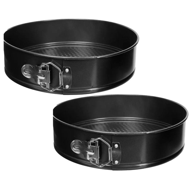 5five Backform/Springform - 2x - Metall - schwarz - 26 cm - rund - Kuchen backen