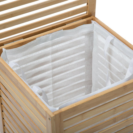 5Five Sicela Wasmand 65L - Bamboe - 40 x 40 x 58 CM