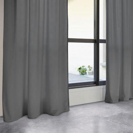 Atmosphera Vorhang 260x140cm – Fertig mit Ösen – Dunkelgrau