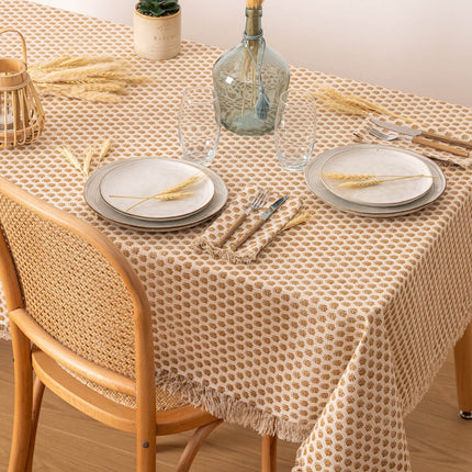 Atmosphera Tischdecke Maha Indie 150x250cm - Baumwolle - Beige