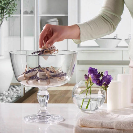Taartplateau Petite Patisserie - Schaal Op Voet - Transparant - Glas (22,5 x 22,5 x 22,5 cm)