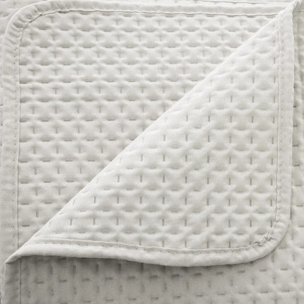 Atmosphera Bedsprei Dolce Vita - ivoor wit - 240 x 260 cm - polyester - luxe motief - plaid - met 2 kussenslopen