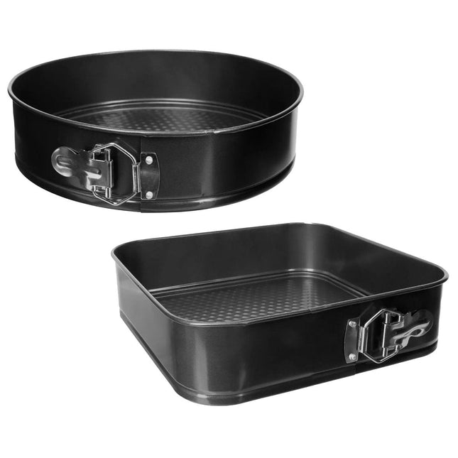 5five Tortenbackformen/Springformen - Metall - schwarz - 26 cm - Set