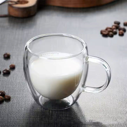 Kaffeegläser - 6er Set - doppelwandig - 270 ml - Cappuccinogläser - Doppelwandige Gläser für Cappuccino