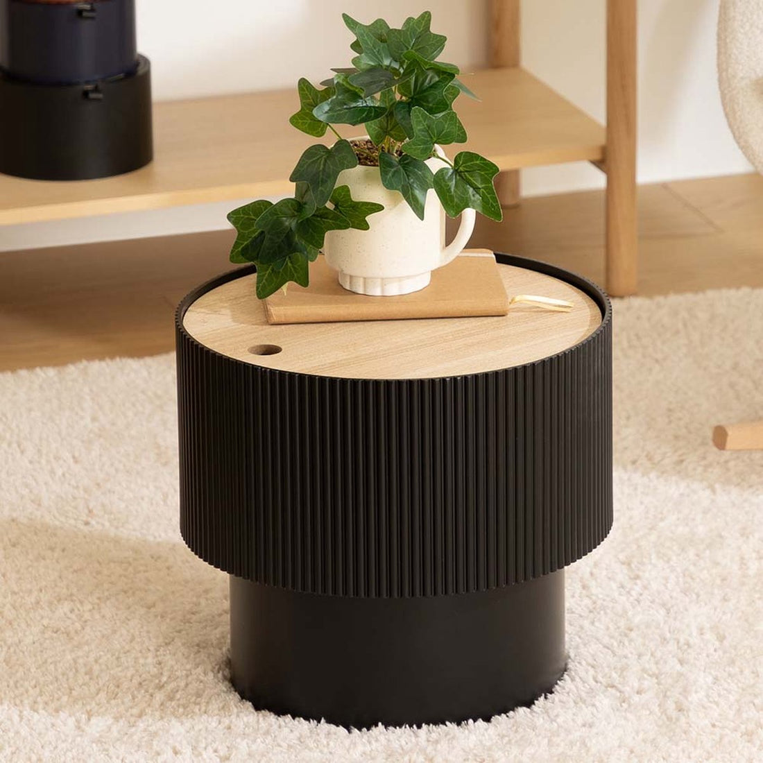 Table d'appoint Ø 38,5 cm Drancy Noir