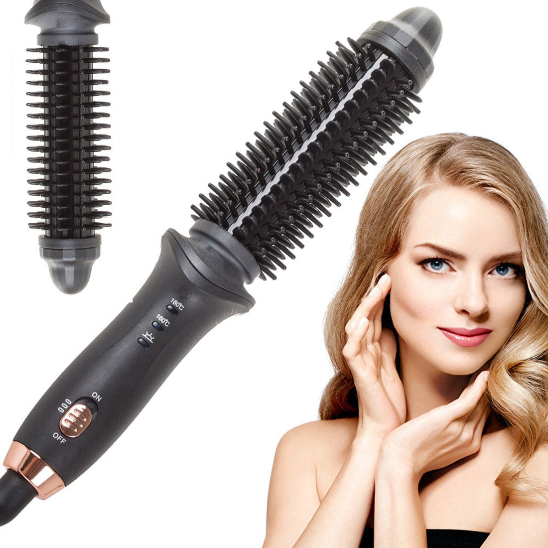 Brosse lissante coiffante Verk Group pour boucler les cheveux | Outils de coiffure | Brosse lissante