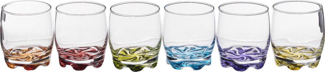 Verre à eau coloré, lot de 6 - 310 ml