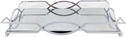 Zilveren spiegeldienblad 42cm