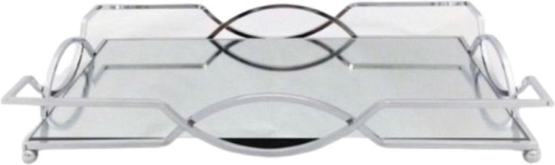 Silver mirror tray 42cm
