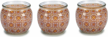 Duftkerze Orientalisch - 20 Brennstunden - 7,6 x 6,5 x 7,6 cm - 3 Stück