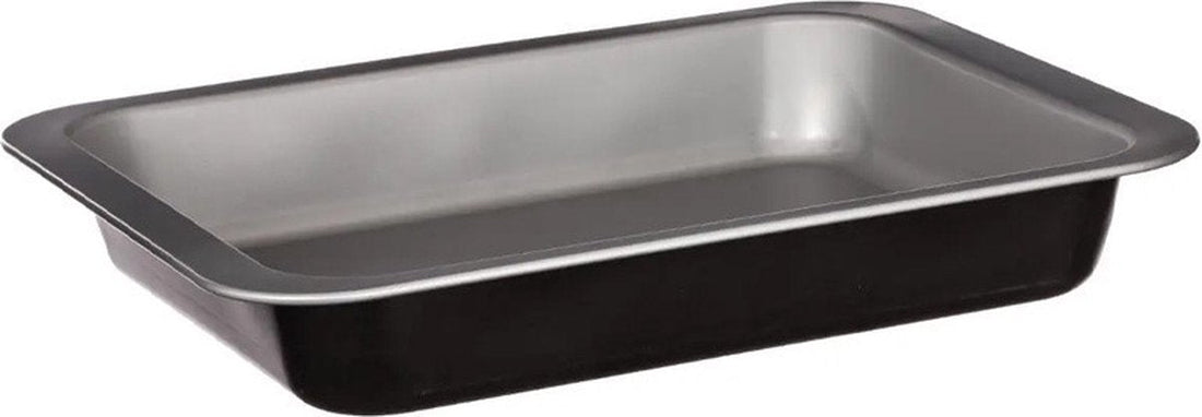 5Five Backery Pro ovenschaal – diepe metalen bakvorm, zwart, 28 x 22 cm