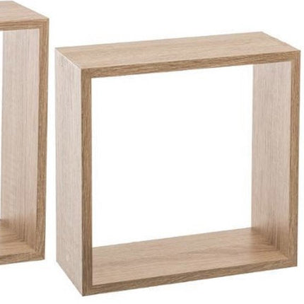 5Five Fixy Wandregal-Set 3-teilig - 30x12x30cm - Eiche Natur