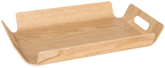 5Five Design Tablett aus Weidenholz - 40 x 30 cm - hellbraun - Charakter - für Gläser und Tassen