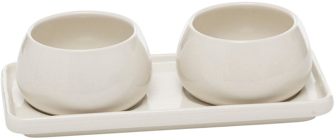 Secret de Gourmet Nora Service apéritif - 3 pièces - Blanc