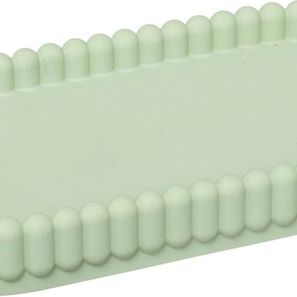 5Five Bonbon Zeepbakje - Geribbeld - 19x9x2cm - Groen