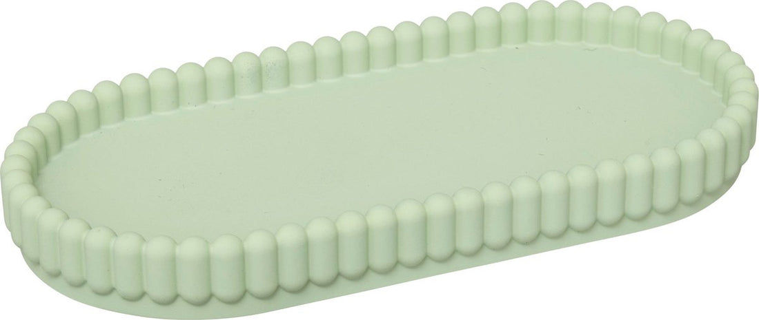 5Five Boîte à Savon Bonbon - Cannelée - 19x9x2cm - Vert