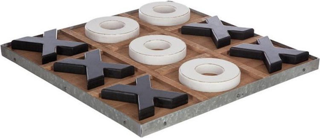 Boter kaas en eieren groot, 35 x 35 cm – spel en decoratie van hout en ijzer