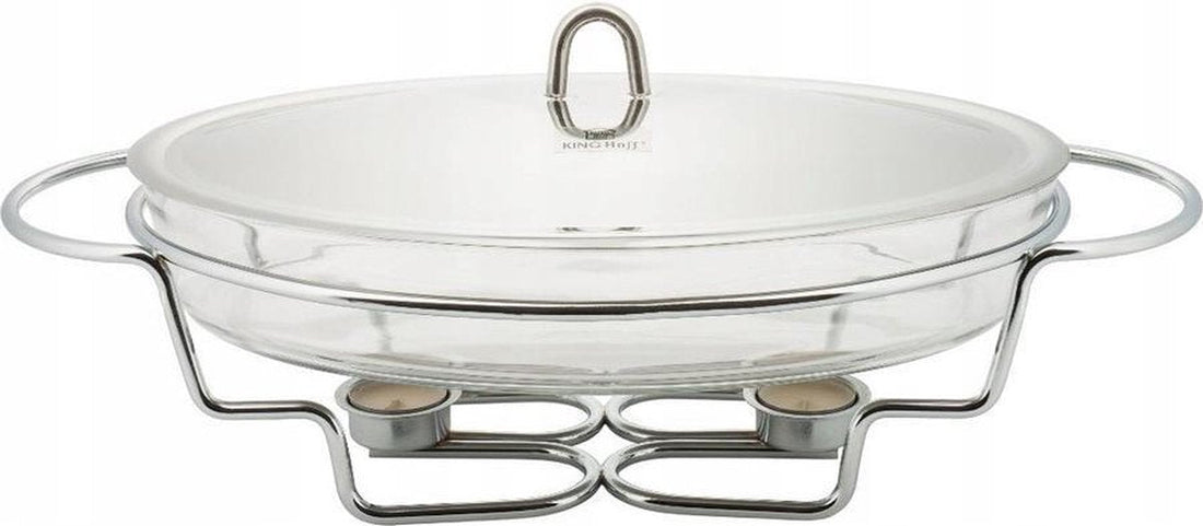Kinghoff 1411 - Food Warmer - Chafing Dish - round - 3.2 litres