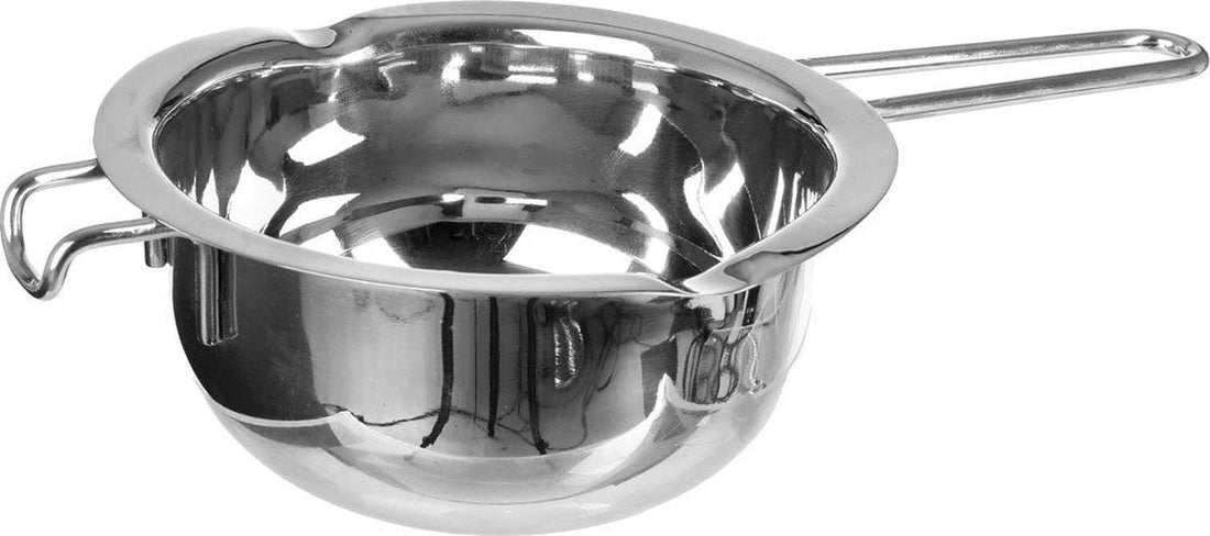 Au bain-marie pan van RVS – smeltpan met handgreep en schenktuit, Ø 14,4 cm