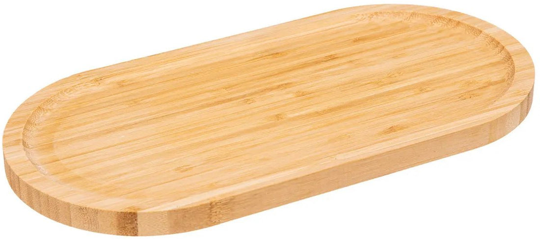 5Five serveerplankje van bamboe, 30 x 15 cm – borrelplank voor hapjes