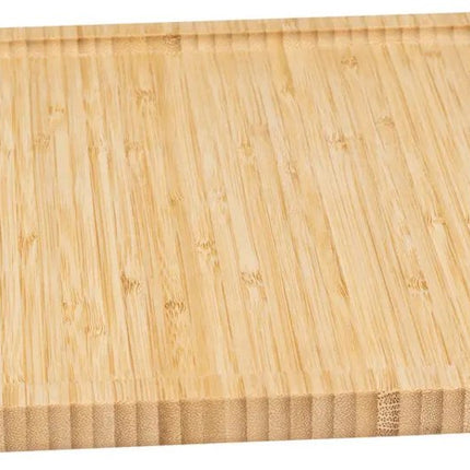 5Five Servierplatte für Häppchen/Fingerfood - 30 x 30 cm - Bambusholz - Anrichteplatte - Tapasplatte