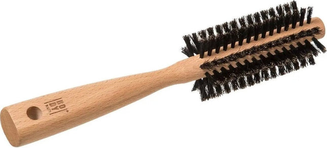 Haarborstel rond naturel met varkenshaar 24 cm van hout - Persoonlijke verzorging artikelen