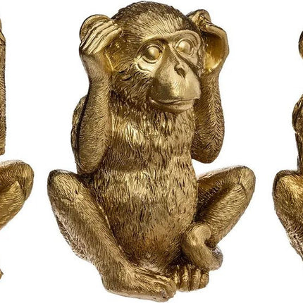 GOUDEN AAPJES HOREN ZIEN ZWIJGEN beeldjes