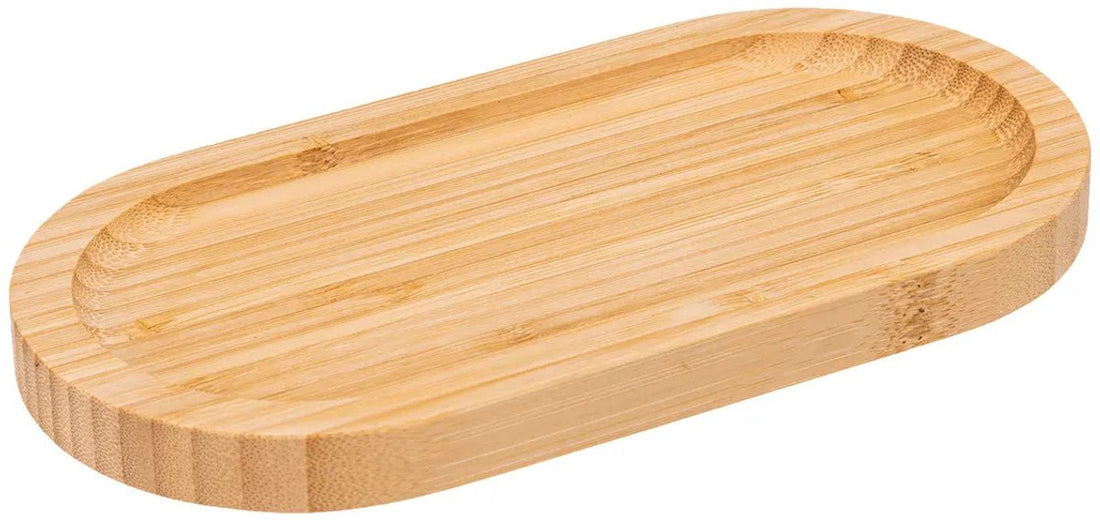5Five Planche à servir pour apéritifs/amuse-gueules - 20 x 10 cm - bois de bambou - planche à tapas - plateau à partager