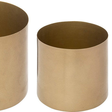 Atmosphera Set van 3 bloempotten Ø10/12/14cm - Goud