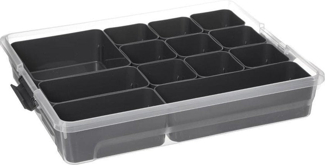 5Five Boîte de rangement 4,8 litres avec 13 compartiments amovibles