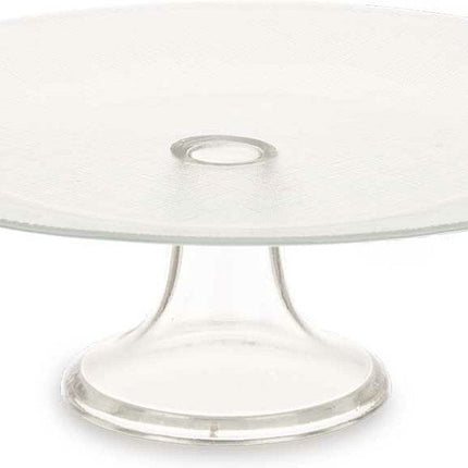 Vivalto Tortenplatte Crystal – Kristallglas – 10 x 32 cm – auf erhöhtem Fuß – Tortenplatten