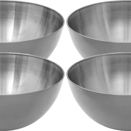 Slakommetjes/Schaaltjes - Set 4x - RVS - D13 cm