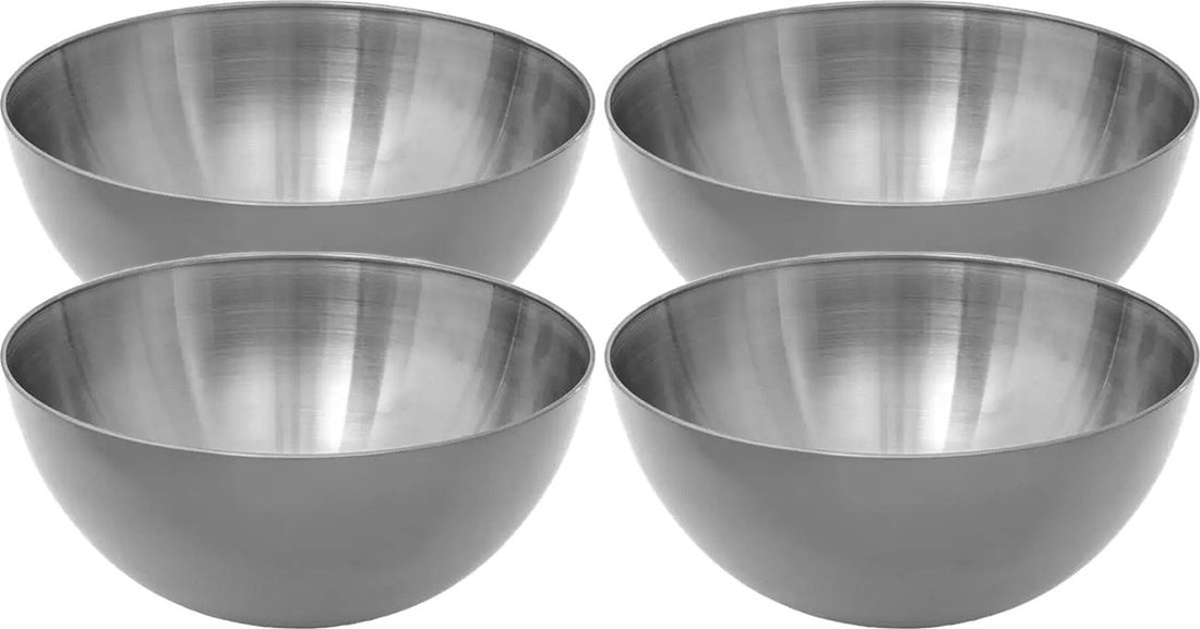 Saladiers/Petits bols - Lot de 4 - Inox - D13 cm