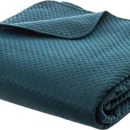Bettüberwurf - Blau/Grün - Abmessung 260x240 mit 2 Kissenbezügen von 60x60