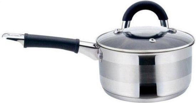 Kinghoff 1254 - Stielkasserolle mit Deckel - Edelstahl - 1 Liter