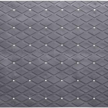 Antislipmat badkamer met zuignappen 70x35cm - Grijs - Bad douche - Antislip badmat kinderen