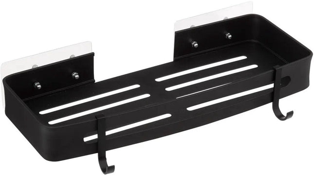 5Five Badezimmer Organizer - schwarz - Metall - Seifenschale mit Haken - 32 x 13 cm - Duschablage