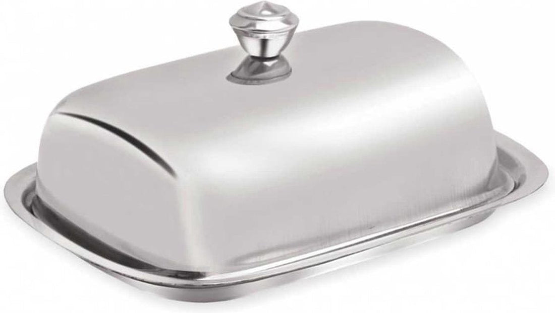 Kinghoff Top Choice botervloot met deksel – RVS, voor 250 g boter